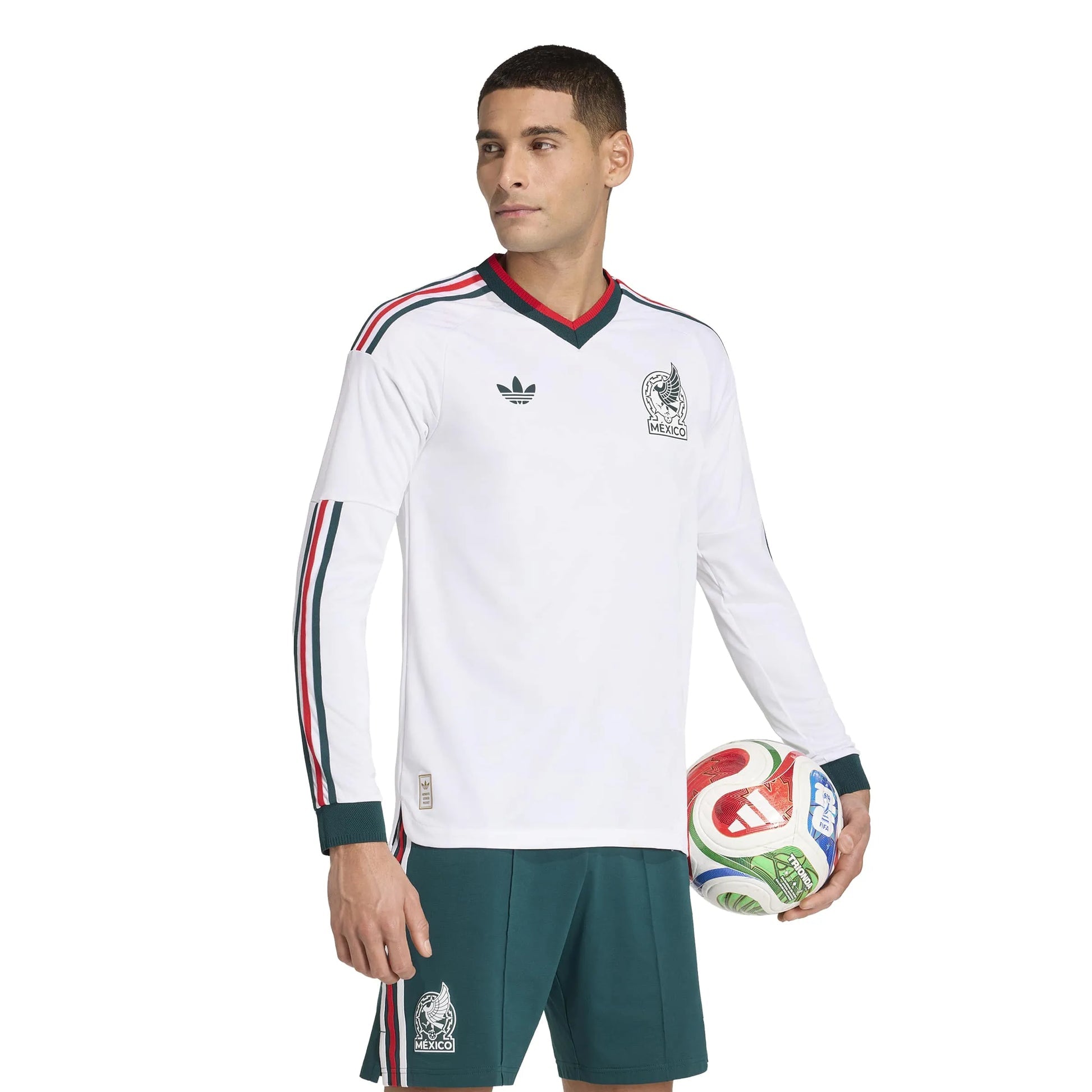 2026 Mexico Men's Authentic Away Long-Sleeve Soccer Jersey | Adidas Sports
