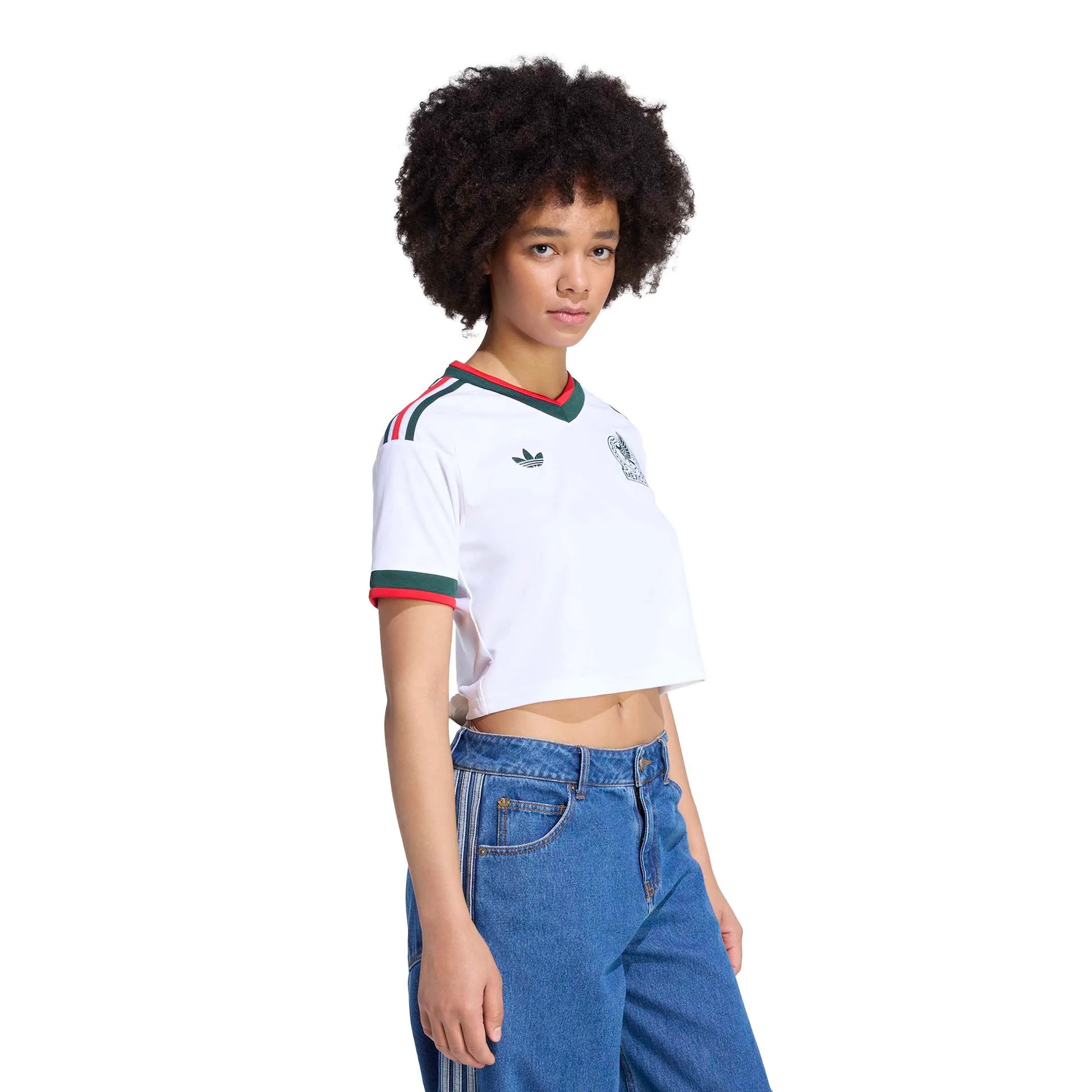 2026 Mexico Women's Stadium Away Cropped Soccer Jersey | Adidas Discount